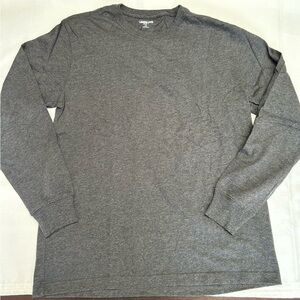Land’s End Long Sleeve “Super-T” Men’s, size Medium, Dark Charcoal Gray